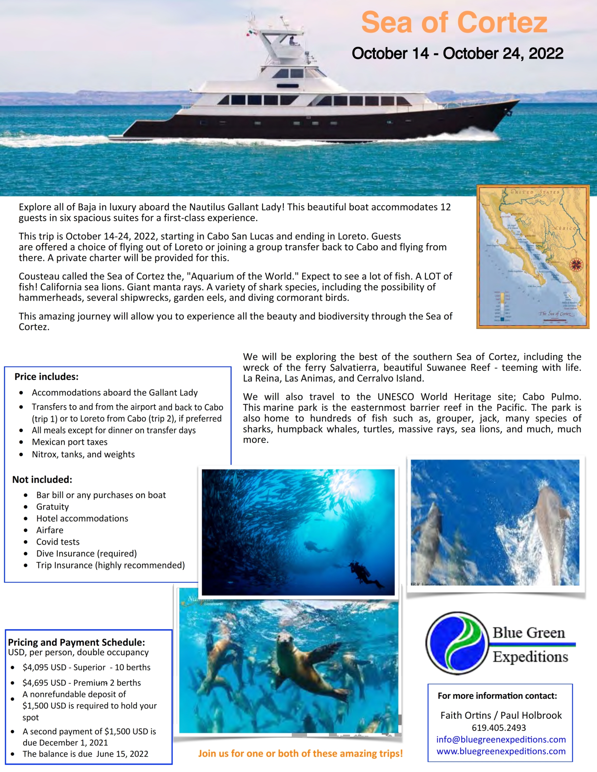 Sea of Cortez expedition: October 14 - 24, 2022