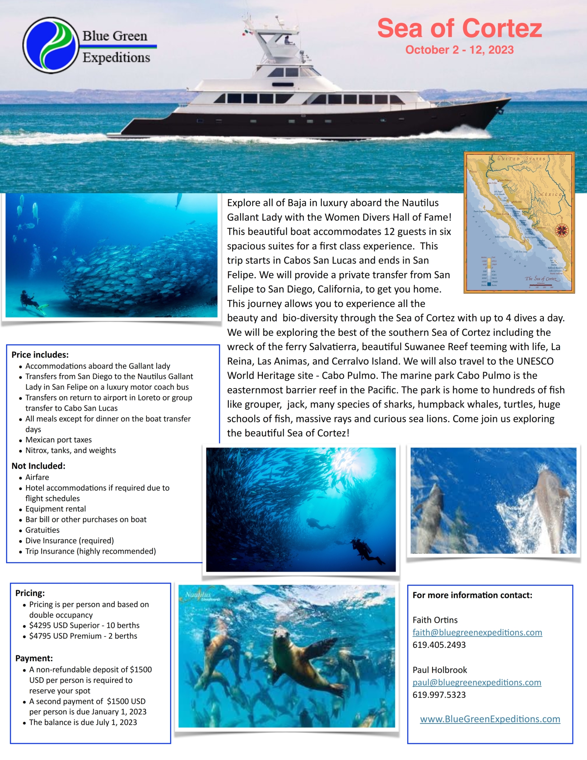 Sea of Cortez WDHOF expedition: October 2 - 12, 2023